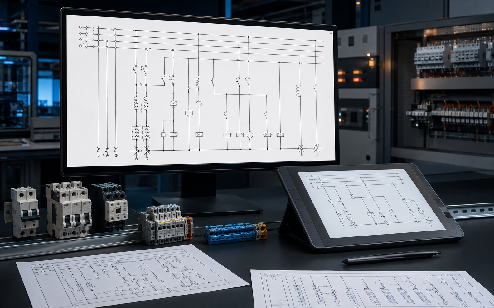 Diseño de planos eléctricos industriales en AutoCAD Electrical